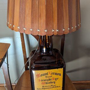 Antique Mount Vernon Whiskey bottle electric lamp